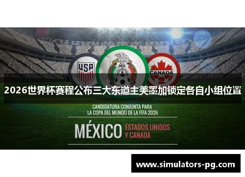 2026世界杯赛程公布三大东道主美墨加锁定各自小组位置